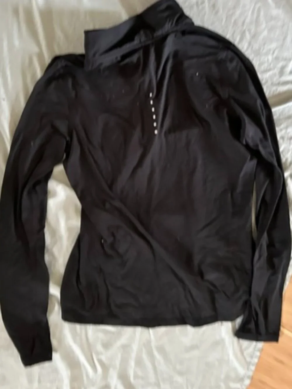🍋‍🟩 NIKE size small womens shirt active wear athletic wear gym work out black